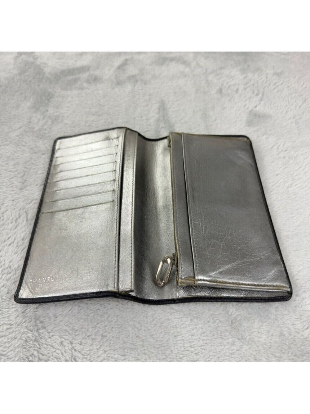 Chanel Black Leather Bifold Wallet Embroidered - Picture 16 of 16